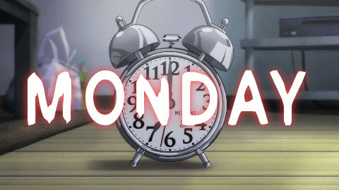 Saitama Destroying Alarm Clock On Monday GIF