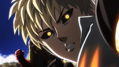 Saitama Giving Death Punch GIF