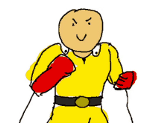 Saitama One Punch Man Punching GIF