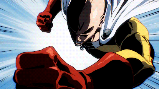 Saitama Powerful One Punch GIF