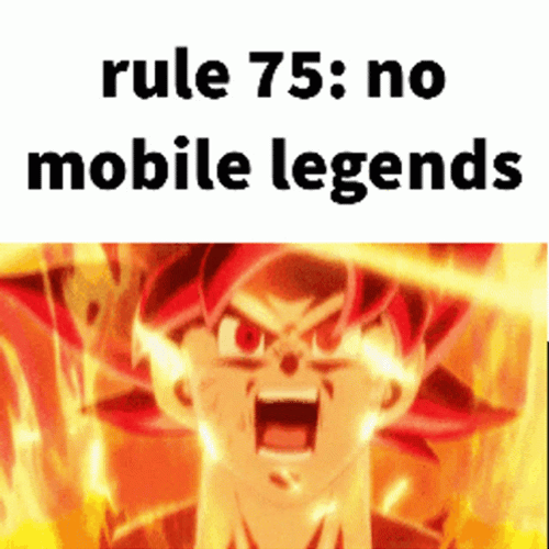Saiyan Goku Rules 75 No Mobile Legends GIF