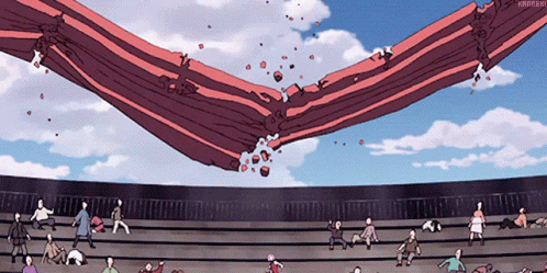 Sakura Haruno Destroy Roof GIF