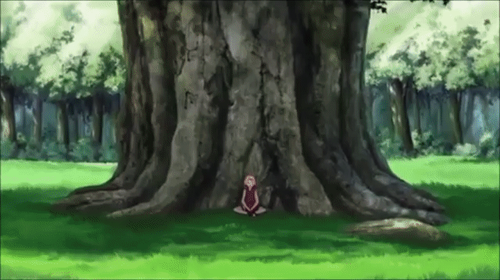 Sakura Haruno Doing Meditation GIF