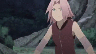 Sakura Haruno Power Punch GIF
