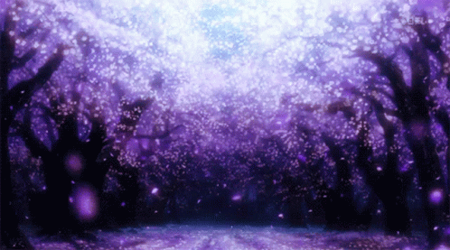 Sakura Tree Purple Aesthetic GIF