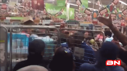 Sale People Fighting Over Tissues GIF