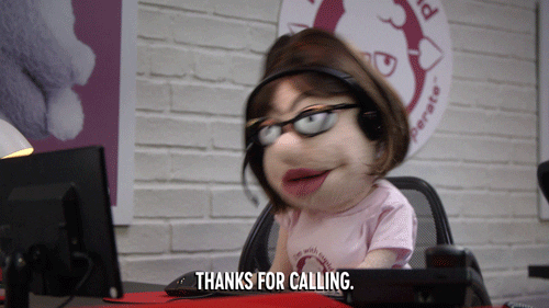 Sales Representative Puppet GIF