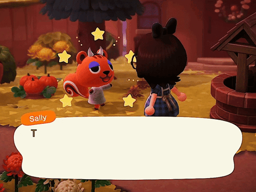 Sally Talking To Another Character In Video Game GIF