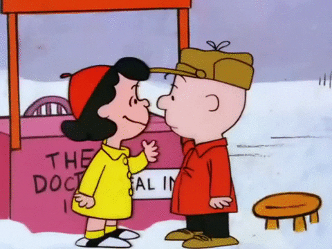 Sally Talking To Charlie Brown GIF