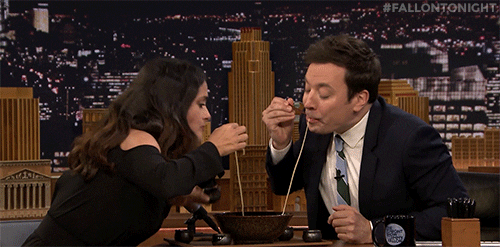 Salma Hayek And Jimmy Fallon GIF