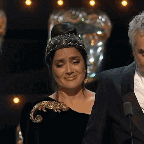 Salma Hayek Emotional Crying GIF
