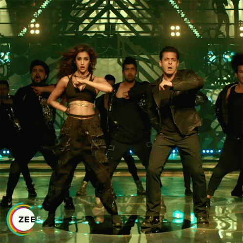 Salman Khan And Disha Patani Cabbage Patch Dance GIF
