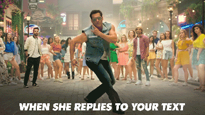 Salman Khan Energetic Happy Dance Meme GIF