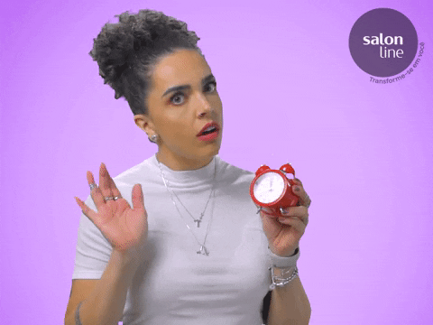 Salon Line Clock Late GIF