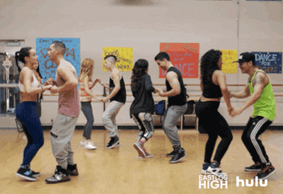 Salsa East Los High Characters Dancing GIF