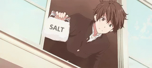 Hōtarō Oreki Salt GIF