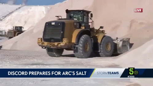 Truck Picking Up Salt GIF