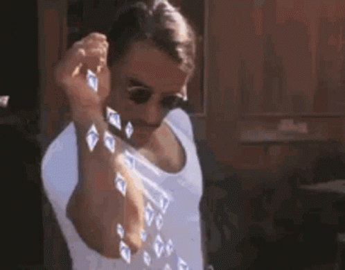 Salt Bae Spreading Diamonds GIF