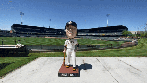 Salt Lake Bees Old Player Mike Trout GIF