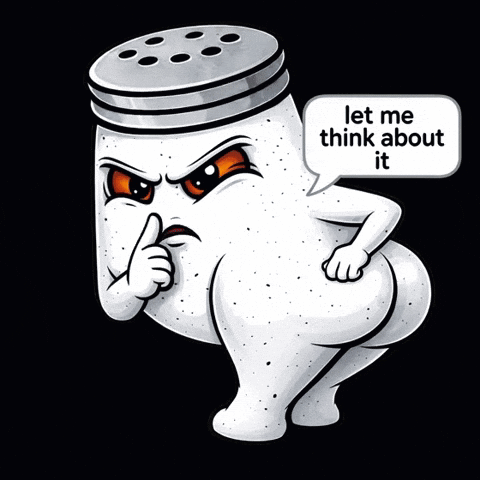 Salt Shaker Let Me Think About It