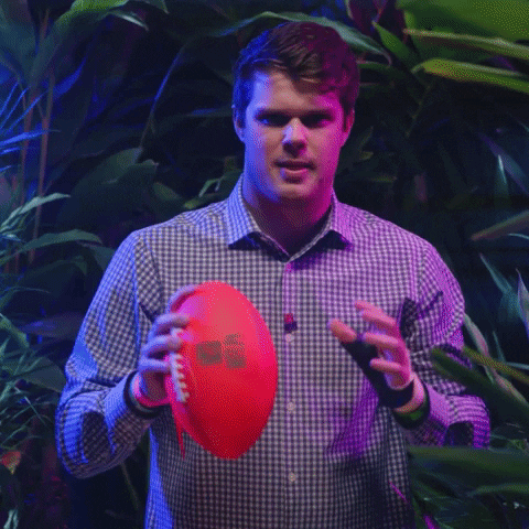 Sam Darnold Holding The Ball GIF
