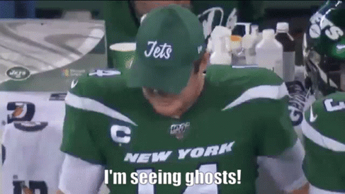 Sam Darnold I'm Seeing Ghosts GIF