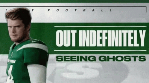 Sam Darnold Out Indefinitely Seeing Ghosts Meme GIF