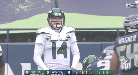 Sam Darnold Pointing On His Head GIF
