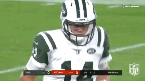 Sam Darnold Running Out Of Field GIF