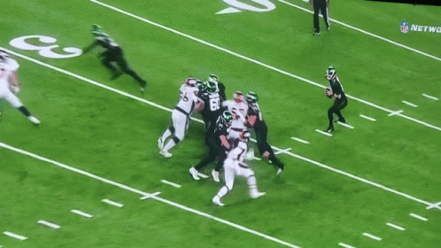 Sam Darnold Tackled In Field GIF
