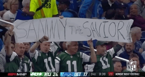 Sam Darnold The Savior Poster By Fans GIF