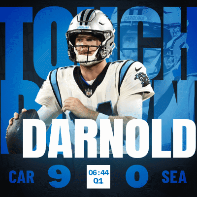 Sam Darnold Touchdown Prompt GIF