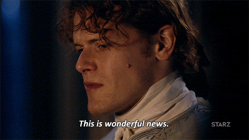 Sam Heughan This Is Wonderful News GIF