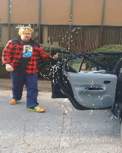 Sam Hyde Slamming Car Door GIF