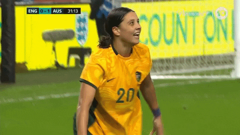 Sam Kerr Ponder Hugs Teammates GIF