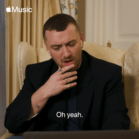 Sam Smith Oh Yeah Reaction Sure GIF