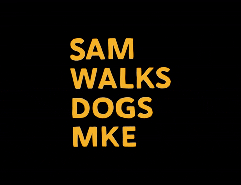 Sam Walking Dog GIF