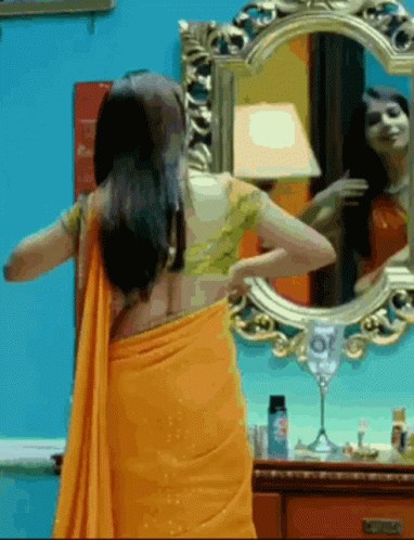 Samantha Ruth Prabhu Getting Ready Combing Her Hair GIF