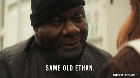 Same Old Ethan Ving Rhames Mission Impossible GIF