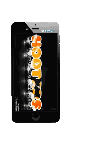 Samsung Phone Displaying Hooters Battle Camp Track