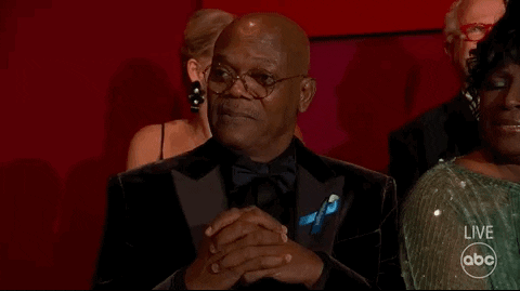 Samuel Jackson Acknowledging You During Awards Night GIF