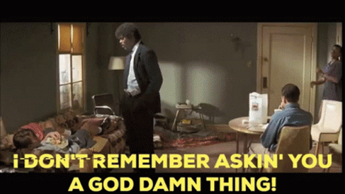 Samuel L Jackson A God Damn Thing GIF