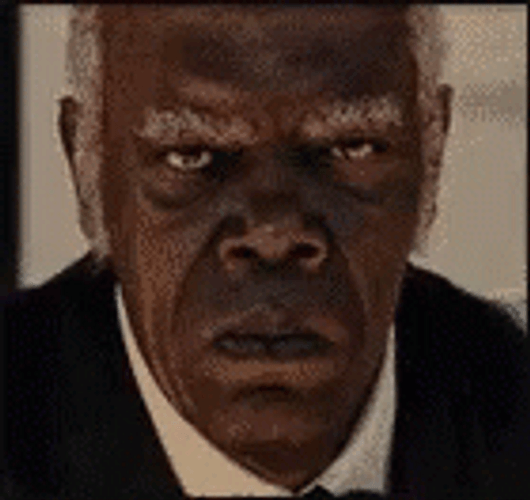 Samuel L Jackson Looking Seriously GIF