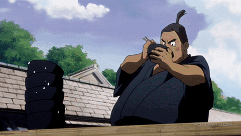 Samurai Champloo Fuu Eating Ramen GIF