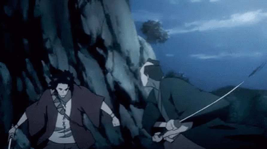 Samurai Champloo Mugen Spinning Kick GIF