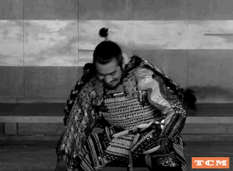 Samurai Man Pouring GIF