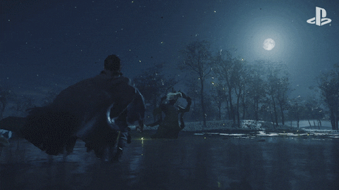 Samurai Man Walking GIF