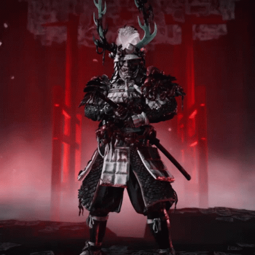 Samurai Soldier Standing GIF