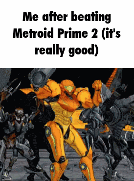 Samus From Metroid Prime 2 Dancing With Robots