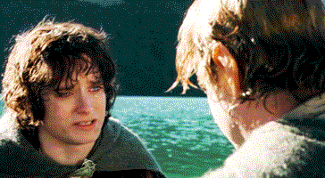 Samwise Gamgee Hugging Frodo Baggins GIF